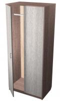 Шкаф-гардероб комбинированный, двухцветный серии Эльнат